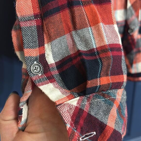 Abercrombie & Fitch Women’s Plaid Flannel Button Down Size M - Picture 5 of 5